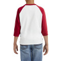 Youth Heavy Cotton™ 3/4-Raglan Sleeve T-Shirt