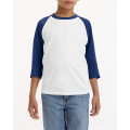 Youth Heavy Cotton™ 3/4-Raglan Sleeve T-Shirt