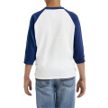 Youth Heavy Cotton™ 3/4-Raglan Sleeve T-Shirt