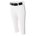 A4 Ladies' Softball Pants w/ Piping