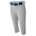 A4 Ladies' Softball Pants w/ Piping