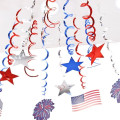 July 4th Hanging Swirl Independence Day Decorations