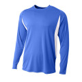 A4 Men's Long Sleeve Color Block T-Shirt