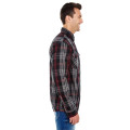 Men's Long-Sleeve Plaid Pattern Woven Shirt