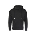 Men's Heavyweight Cross Over Neck Hooded Sweatshirt