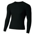 Adult Polyester Spandex Long Sleeve Compression T-Shirt