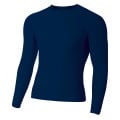 Adult Polyester Spandex Long Sleeve Compression T-Shirt