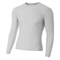Adult Polyester Spandex Long Sleeve Compression T-Shirt