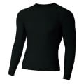 Adult Polyester Spandex Long Sleeve Compression T-Shirt