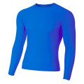 Adult Polyester Spandex Long Sleeve Compression T-Shirt