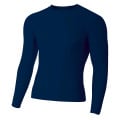 Adult Polyester Spandex Long Sleeve Compression T-Shirt