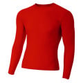 Adult Polyester Spandex Long Sleeve Compression T-Shirt