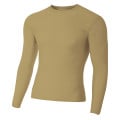 Adult Polyester Spandex Long Sleeve Compression T-Shirt