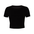 Ladies' Poly-Cotton Crop T-Shirt