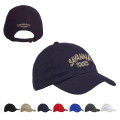 6-Panel Brushed Twill Unstructured Cap