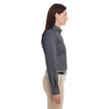 Ladies' Foundation 100% Cotton Long-Sleeve Twill Shirt wi...