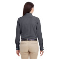 Ladies' Foundation 100% Cotton Long-Sleeve Twill Shirt wi...