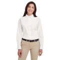 Ladies' Foundation 100% Cotton Long-Sleeve Twill Shirt wi...