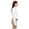 Ladies' Foundation 100% Cotton Long-Sleeve Twill Shirt wi...