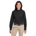 Ladies' Foundation 100% Cotton Long-Sleeve Twill Shirt wi...