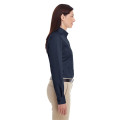Ladies' Foundation 100% Cotton Long-Sleeve Twill Shirt wi...