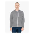 American Apparel Unisex Salt And Pepper Hooded Zip Sweats...