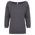 Ladies' French Terry 3/4-Sleeve Raglan