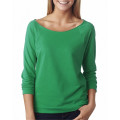 Ladies' French Terry 3/4-Sleeve Raglan