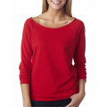 Ladies' French Terry 3/4-Sleeve Raglan