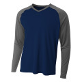 A4 Men's Long Sleeve Strike Raglan T-Shirt