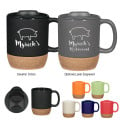 14 Oz. Cork Base Ceramic Mug