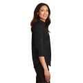 Port Authority Women's 3/4-Sleeve SuperPro Twill Shirt.