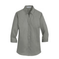 Port Authority Women's 3/4-Sleeve SuperPro Twill Shirt.