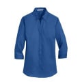 Port Authority Women's 3/4-Sleeve SuperPro Twill Shirt.