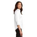 Port Authority Women's 3/4-Sleeve SuperPro Twill Shirt.