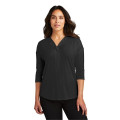 Port Authority Women's Concept 3/4-Sleeve Soft Split Neck...