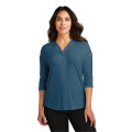 Port Authority Women's Concept 3/4-Sleeve Soft Split Neck...