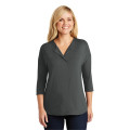 Port Authority Women's Concept 3/4-Sleeve Soft Split Neck...