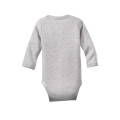 Rabbit Skins Infant Long Sleeve Baby Rib Bodysuit.