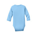 Rabbit Skins Infant Long Sleeve Baby Rib Bodysuit.
