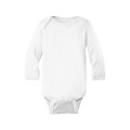 Rabbit Skins Infant Long Sleeve Baby Rib Bodysuit.