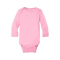 Rabbit Skins Infant Long Sleeve Baby Rib Bodysuit.