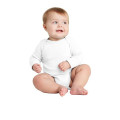 Rabbit Skins Infant Long Sleeve Baby Rib Bodysuit.