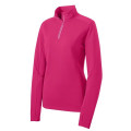 Sport-Tek Women's Sport-Wick Textured 1/4-Zip Pullover.