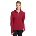 Sport-Tek Women's Sport-Wick Textured 1/4-Zip Pullover.
