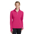Sport-Tek Women's Sport-Wick Textured 1/4-Zip Pullover.