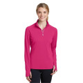 Sport-Tek Women's Sport-Wick Textured 1/4-Zip Pullover.