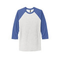 Next Level Apparel Adult Tri-Blend 3/4-Sleeve Raglan Tee.