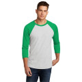 Next Level Apparel Adult Tri-Blend 3/4-Sleeve Raglan Tee.