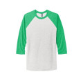 Next Level Apparel Adult Tri-Blend 3/4-Sleeve Raglan Tee.
